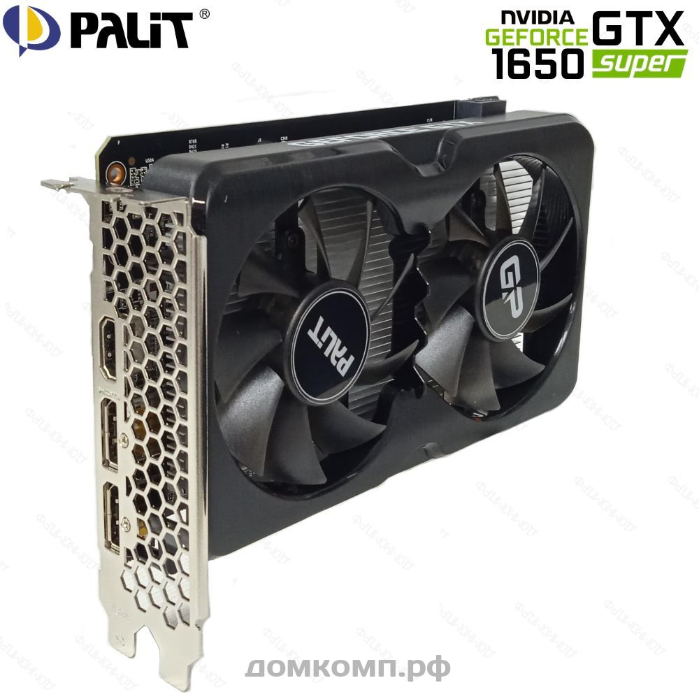 Игровая Видеокарта Palit GeForce GTX 1650 SUPER Gaming Pro OC  [NE6165SS1BG1-166A] в Оренбурге недорого — купить в домкомп.рф